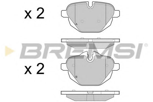 Тормозные колодки BREMSI BP3449