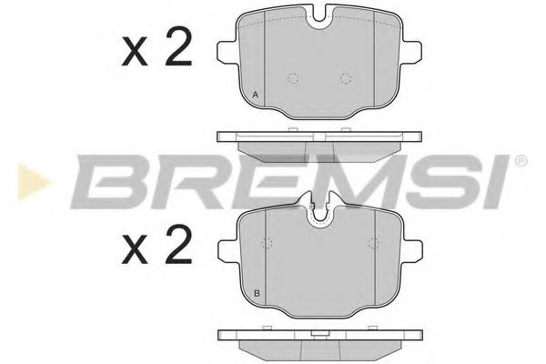 Тормозные колодки BREMSI BP3450
