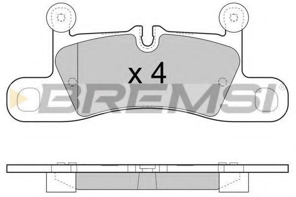 Тормозные колодки BREMSI BP3459