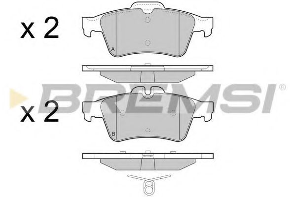 Тормозные колодки BREMSI BP3465