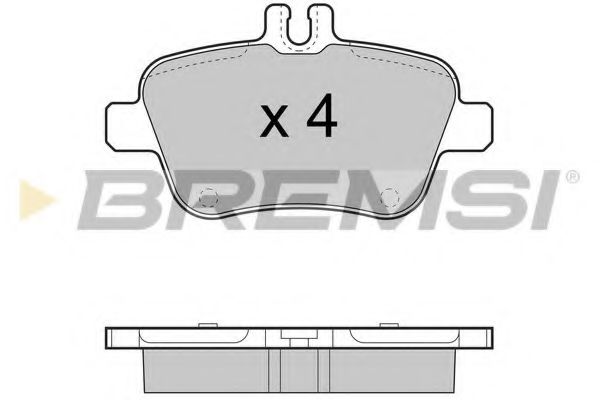 Тормозные колодки BREMSI BP3469