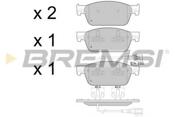 Тормозные колодки BREMSI BP3478