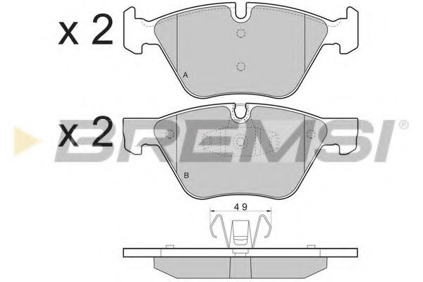 Тормозные колодки BREMSI BP3479