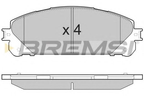 Тормозные колодки BREMSI BP3481