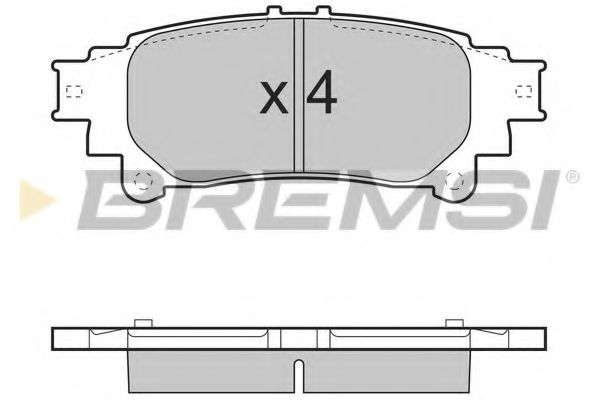 Тормозные колодки BREMSI BP3482