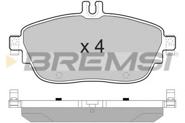 Тормозные колодки BREMSI BP3496
