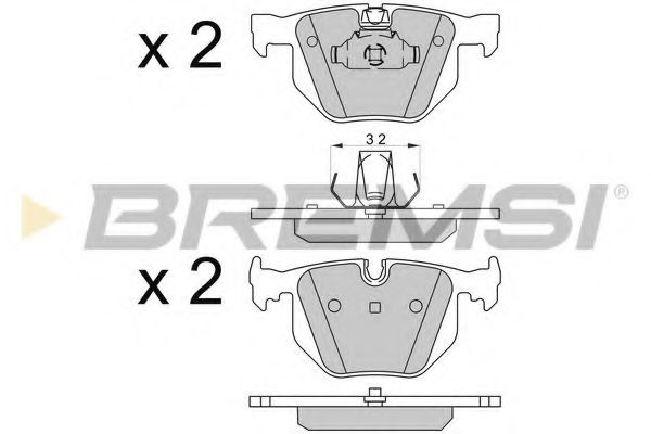 Тормозные колодки BREMSI BP3509