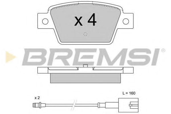 Тормозные колодки BREMSI BP3511
