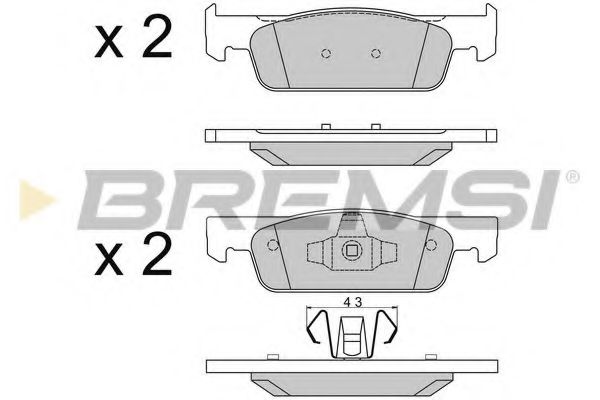 Тормозные колодки BREMSI BP3512