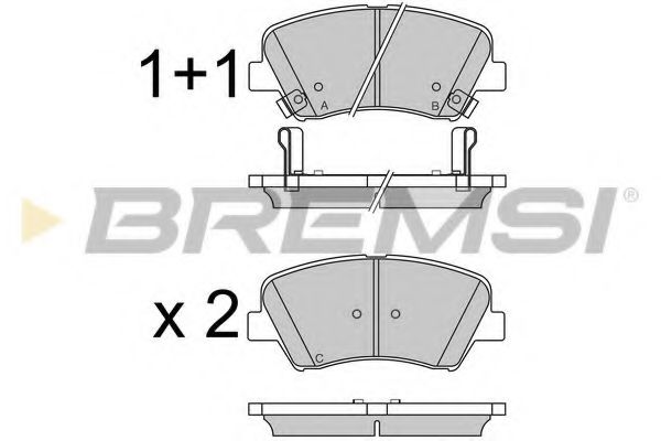 Тормозные колодки BREMSI BP3529