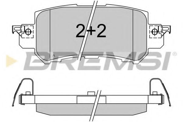Тормозные колодки BREMSI BP3536