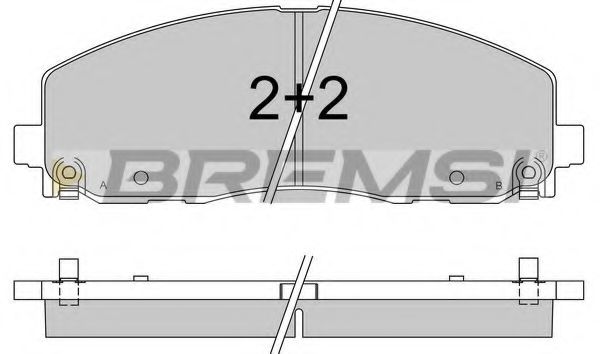 Тормозные колодки BREMSI BP3543