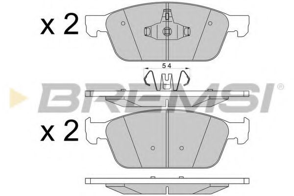 Тормозные колодки BREMSI BP3546