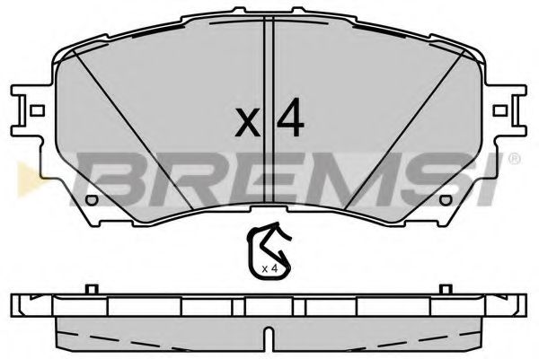 Тормозные колодки BREMSI BP3554