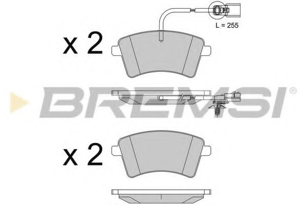 Тормозные колодки BREMSI BP3562