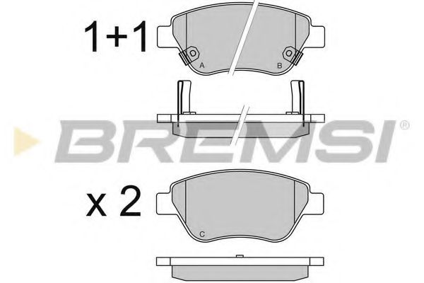 Тормозные колодки BREMSI BP3577