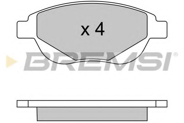 Тормозные колодки BREMSI BP3580