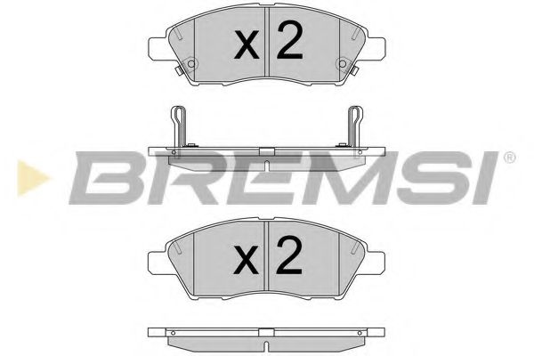 Тормозные колодки BREMSI BP3589