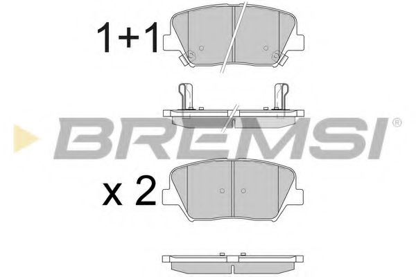 Тормозные колодки BREMSI BP3596