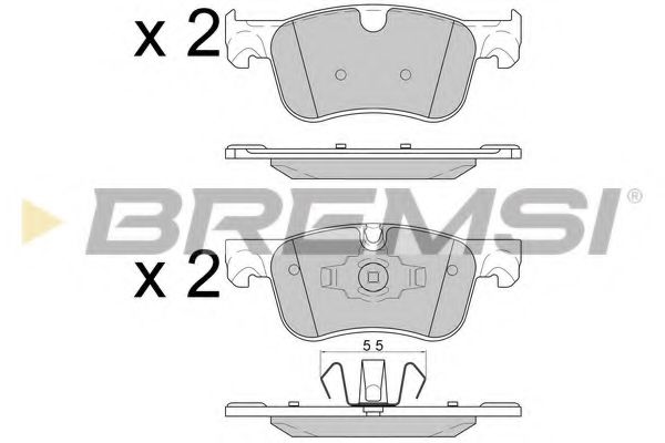 Тормозные колодки BREMSI BP3597