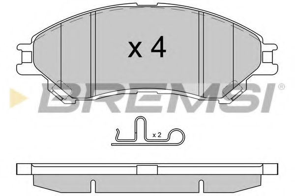 Тормозные колодки BREMSI BP3603