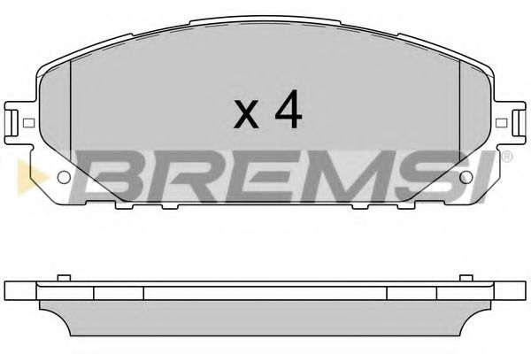 Тормозные колодки BREMSI BP3605