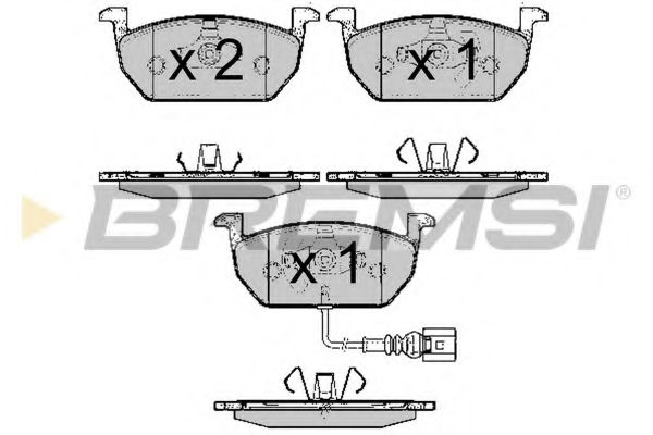 Тормозные колодки BREMSI BP3631