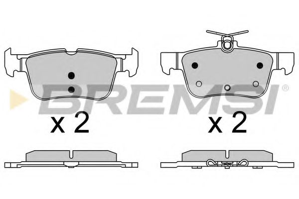 Тормозные колодки BREMSI BP3637
