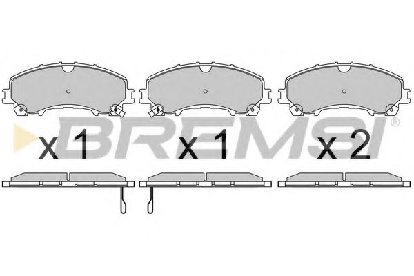 Тормозные колодки BREMSI BP3638