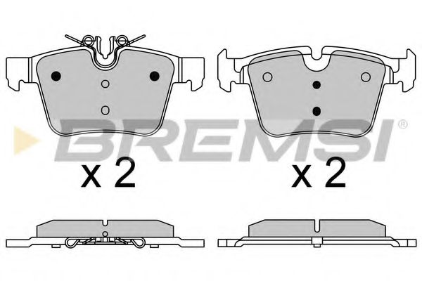 Тормозные колодки BREMSI BP3642