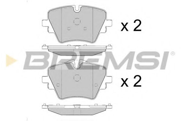 Тормозные колодки BREMSI BP3643