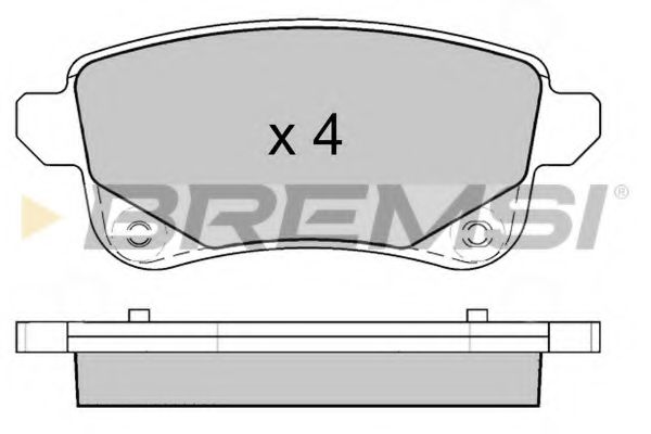 Тормозные колодки BREMSI BP3645