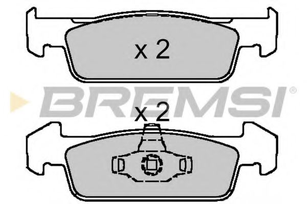 Тормозные колодки BREMSI BP3647