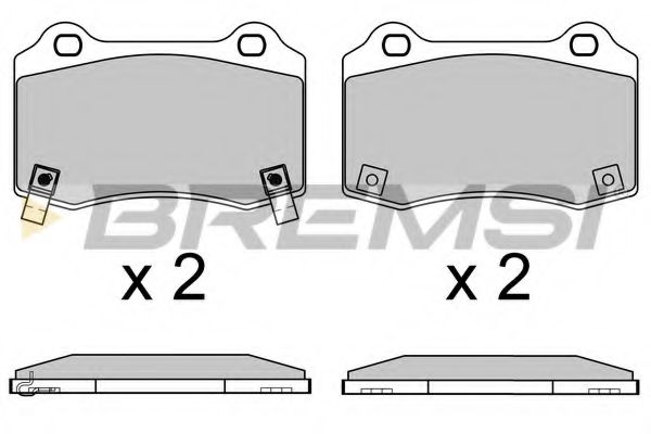 Тормозные колодки BREMSI BP3649