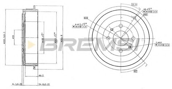 Тормозной барабан bremsi DR5264