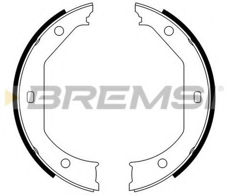 Тормозные колодки барабанные BREMSI GF0080