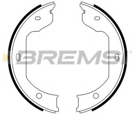 Тормозные колодки барабанные BREMSI GF0081