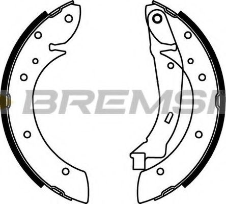 Тормозные колодки барабанные BREMSI GF0106