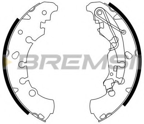 Тормозные колодки барабанные BREMSI GF0140