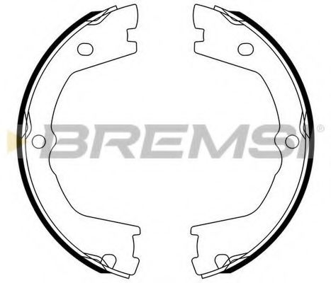 Тормозные колодки барабанные BREMSI GF0142