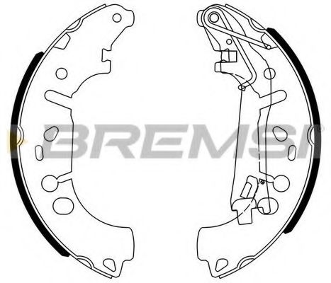 Тормозные колодки барабанные BREMSI GF0146