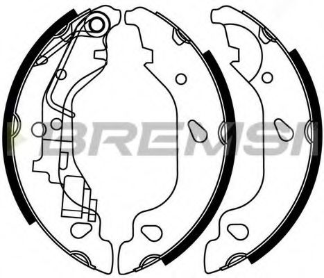Тормозные колодки барабанные BREMSI GF0157