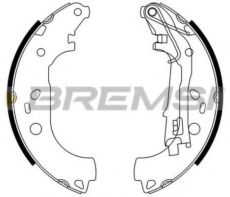 Тормозные колодки барабанные BREMSI GF0161