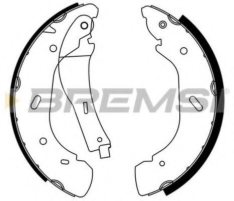 Тормозные колодки барабанные BREMSI GF0239