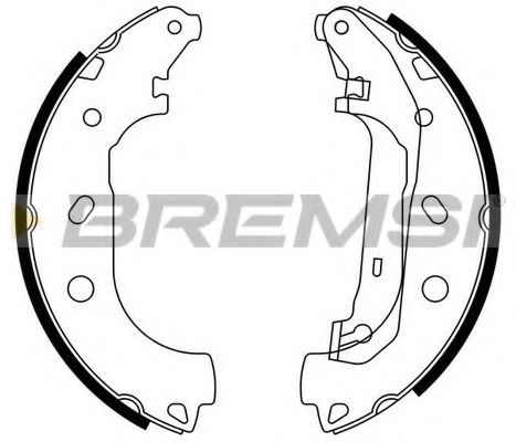 Тормозные колодки барабанные BREMSI GF0244