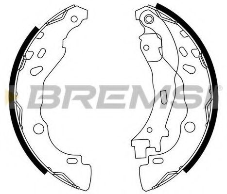 Тормозные колодки барабанные BREMSI GF0291
