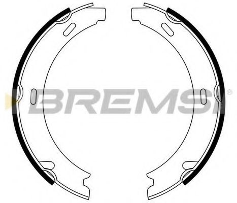 Тормозные колодки барабанные BREMSI GF0303