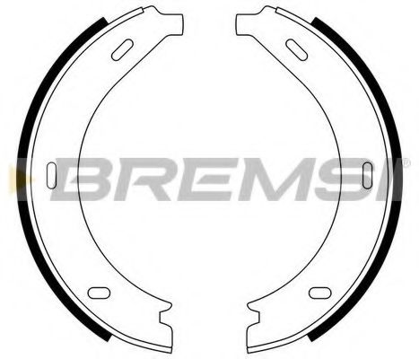 Тормозные колодки барабанные BREMSI GF0305