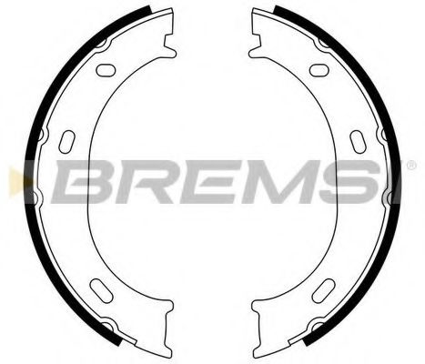 Тормозные колодки барабанные BREMSI GF0306