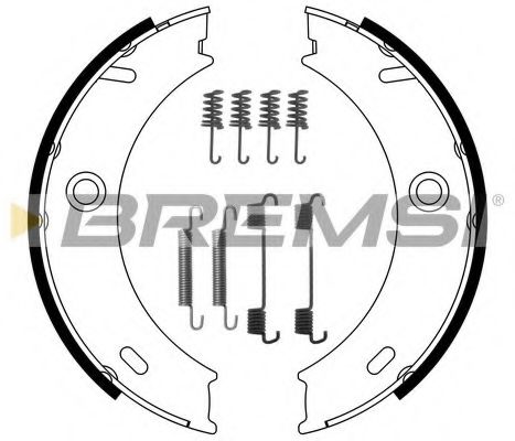 Тормозные колодки барабанные BREMSI GF0307-1